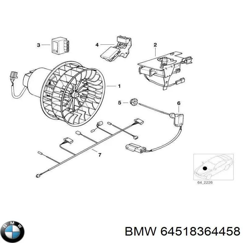  64518364458 BMW