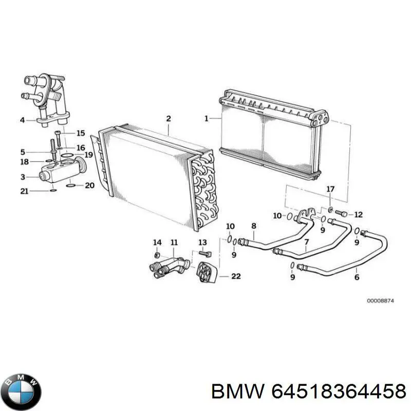 Купить 64518364458 BMW 