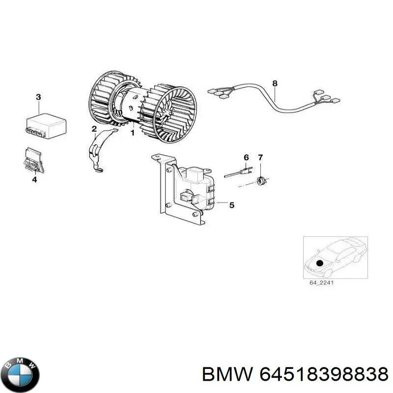  BMW 64518398838 цена, от 20.27 USD