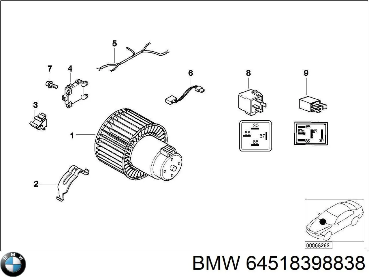  64518398838 BMW