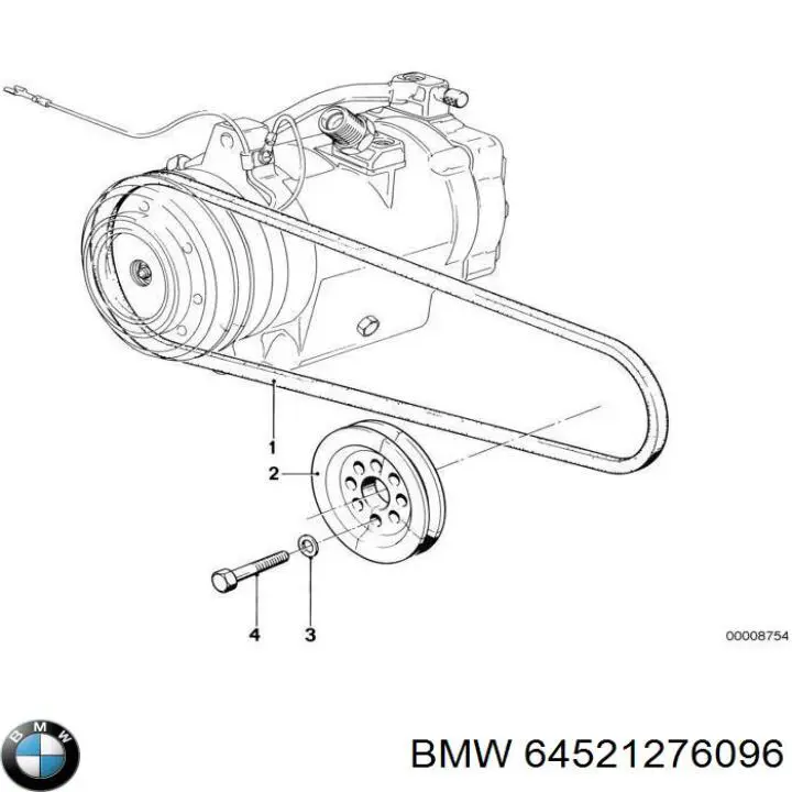 64521276096 BMW ремень генератора