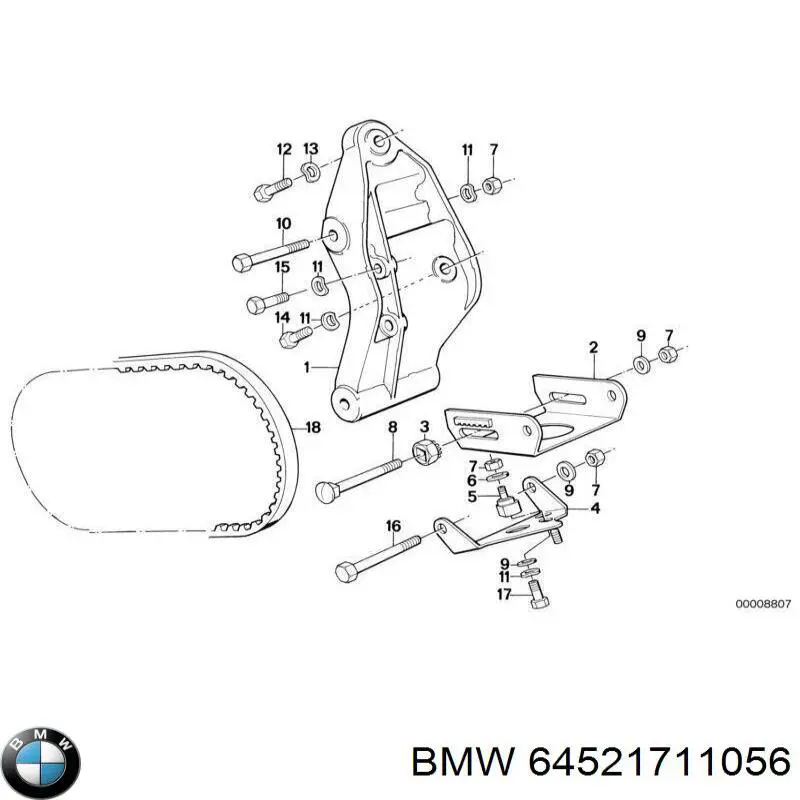 64521711056 BMW ремень генератора