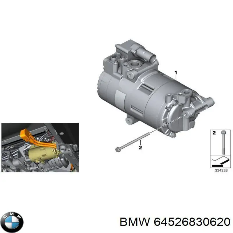 64529320855 BMW компрессор кондиционера