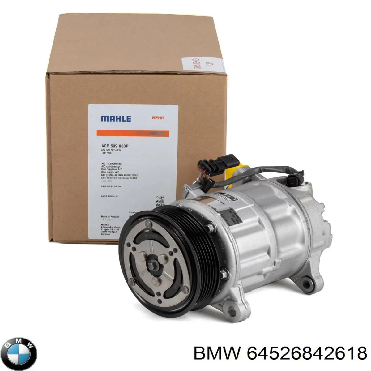 684261802 BMW compressor de aparelho de ar condicionado