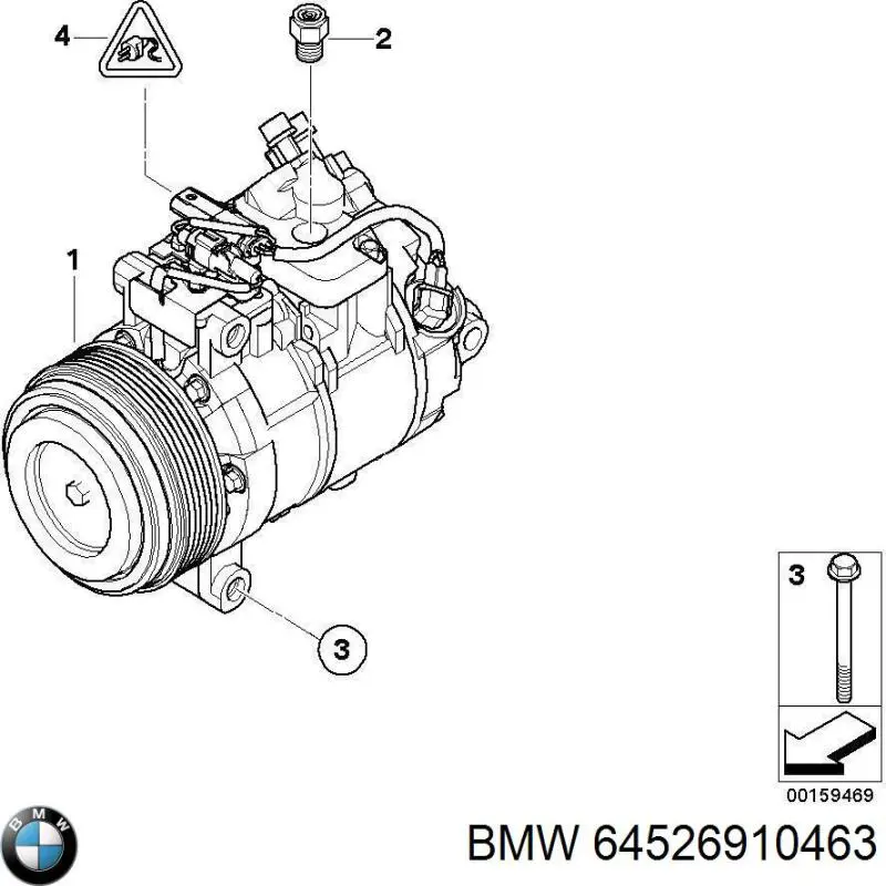 Клапан TRV кондиционера 64526910463 BMW