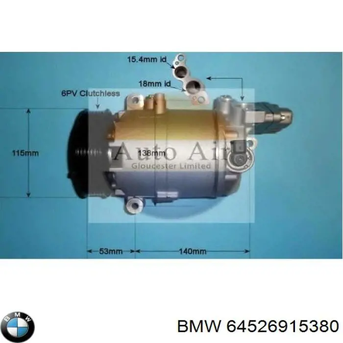 64526915380 BMW компрессор кондиционера