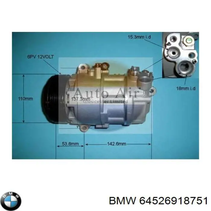 Купить 64526918751 BMW Компрессор климатической установки