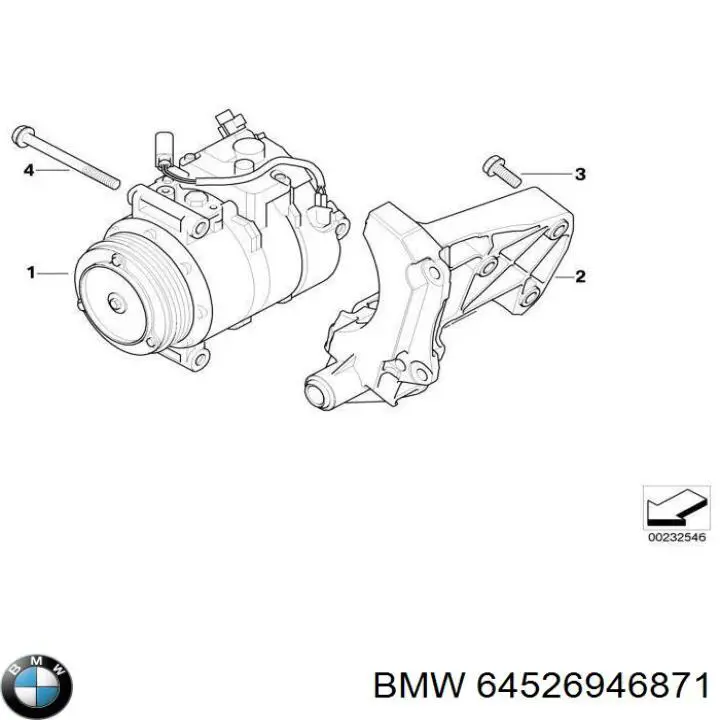 Насос кондиционера BMW 64526946871