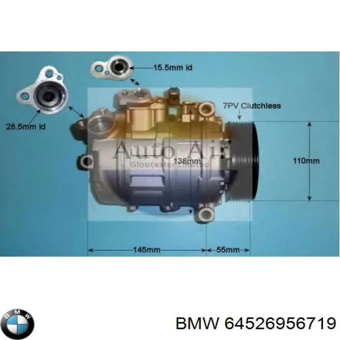 64526956719 BMW компрессор кондиционера