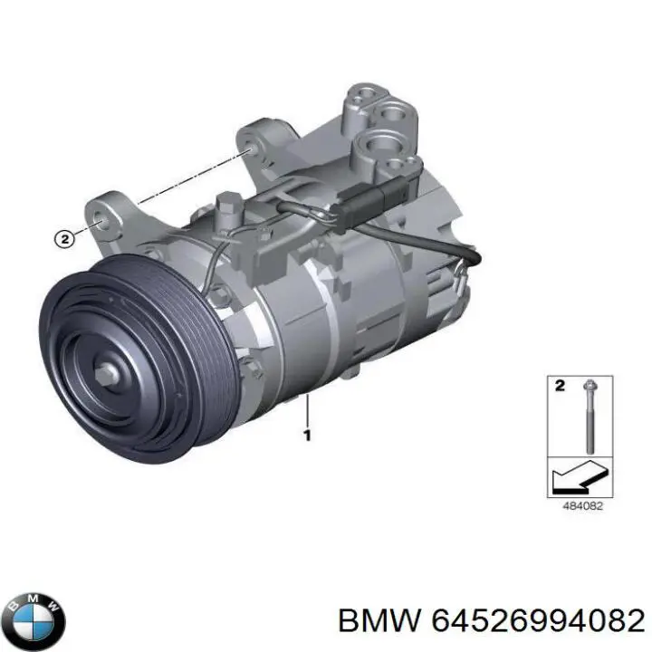 Компрессор кондиционера BMW 3 G21 (Бмв 3)