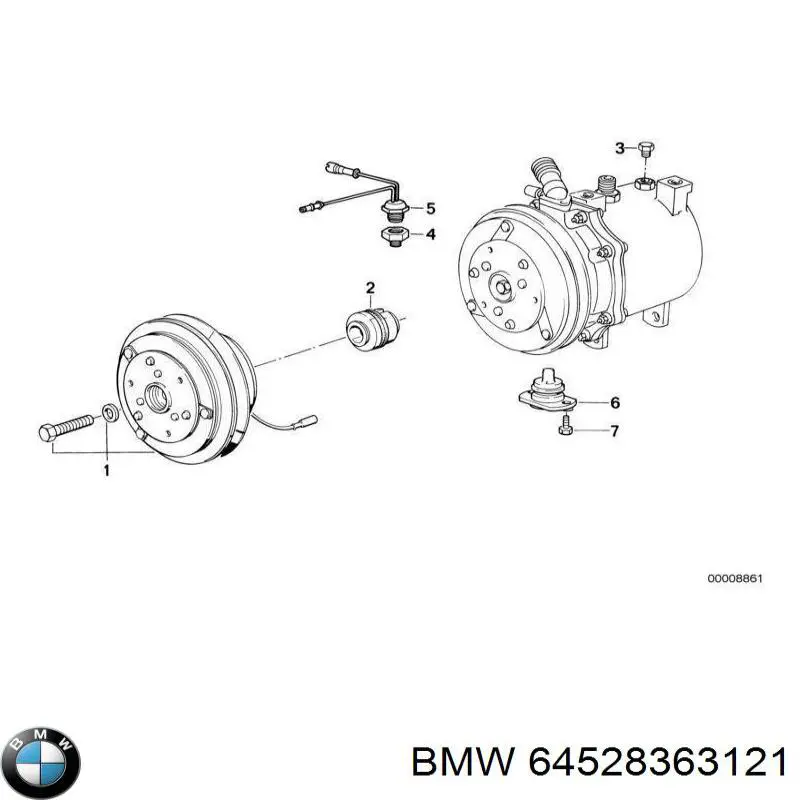  64528363121 BMW