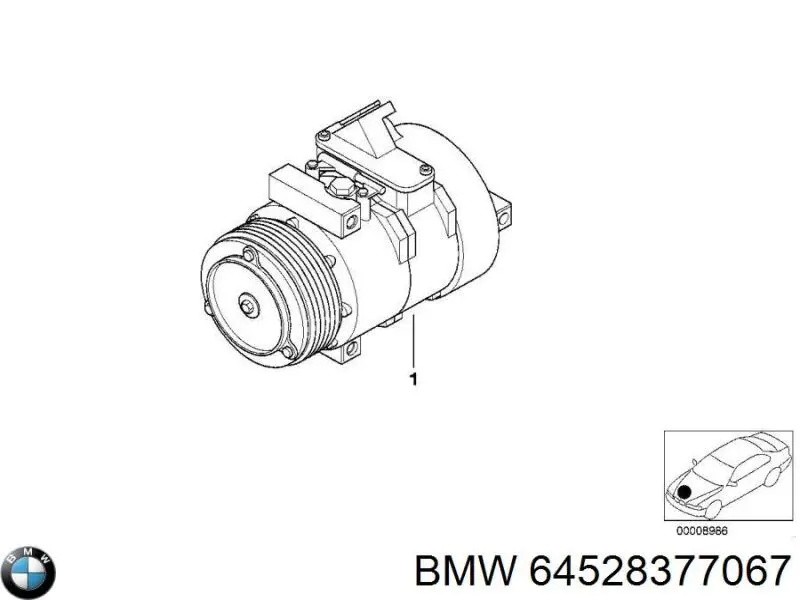 64528377067 BMW компрессор кондиционера