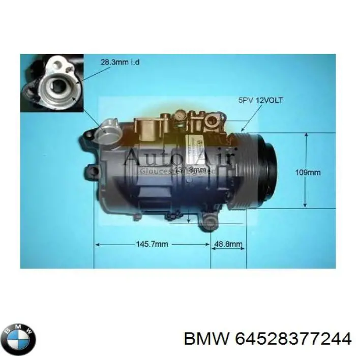Купить 64528377244 BMW Компрессор климатической установки