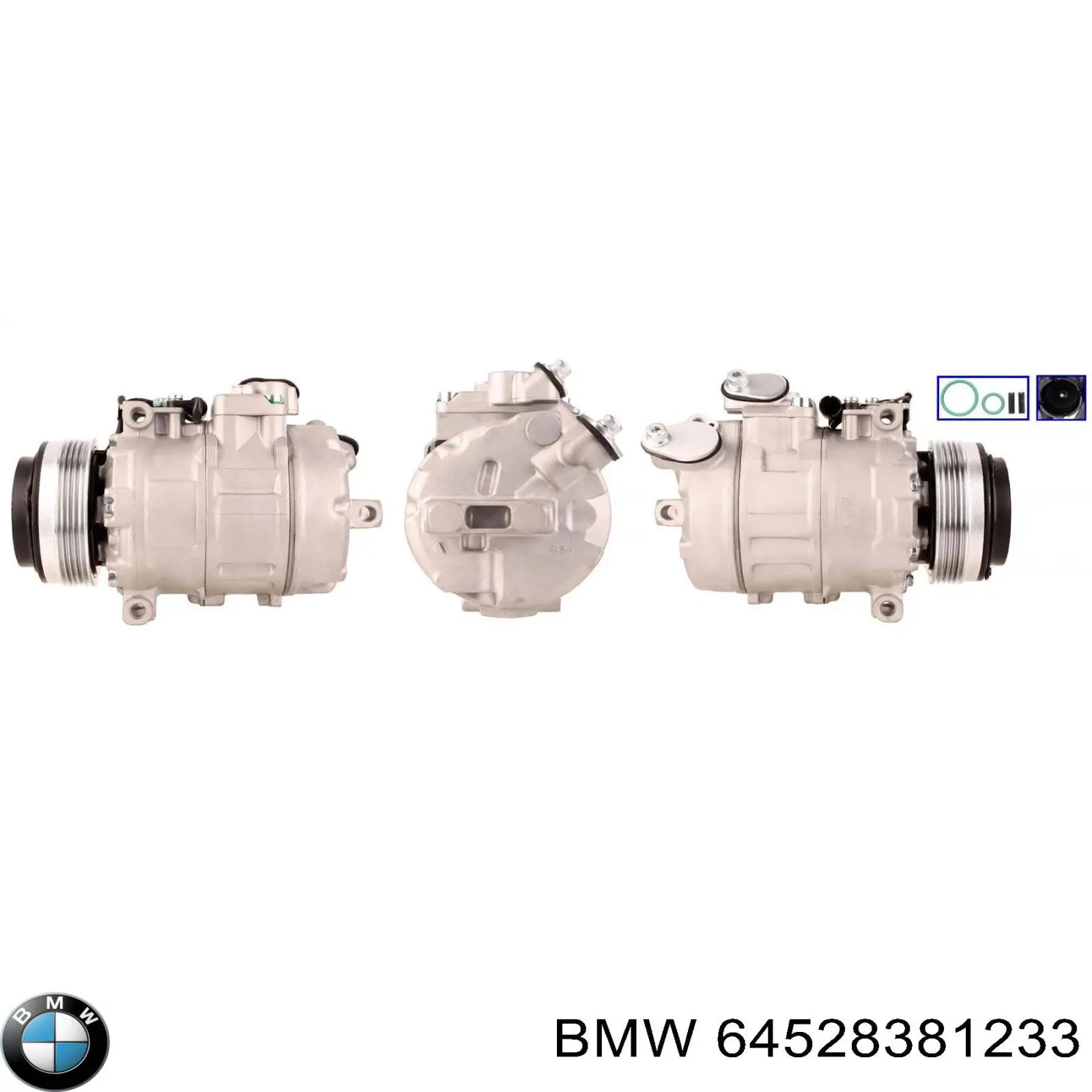 Компрессор кондиционера 64528381233 BMW