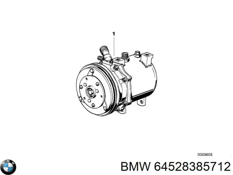 Компрессор кондиционера 8390468 BMW