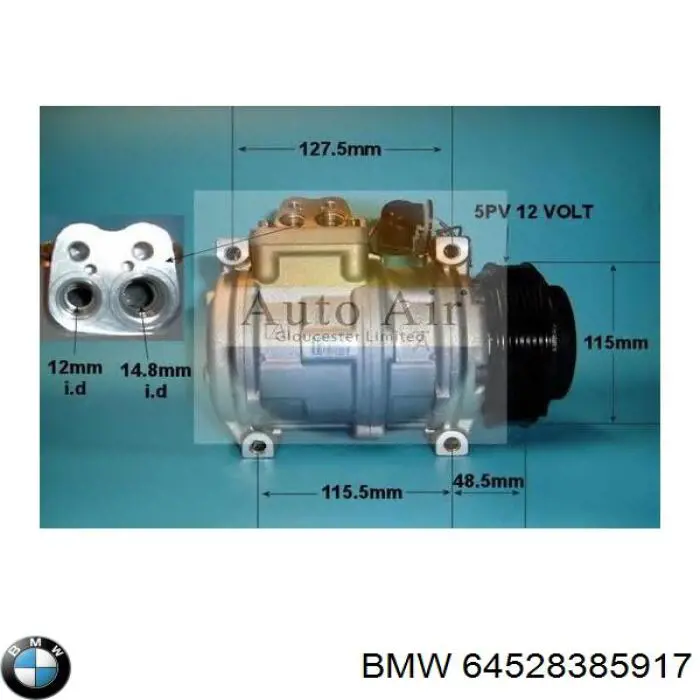 Компрессор системы кондиционирования BMW 64528385917 цена, от 284.36 USD