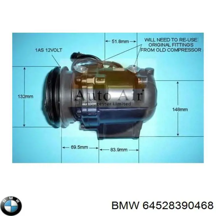 Купить 8350060 BMW Компрессор климатической установки