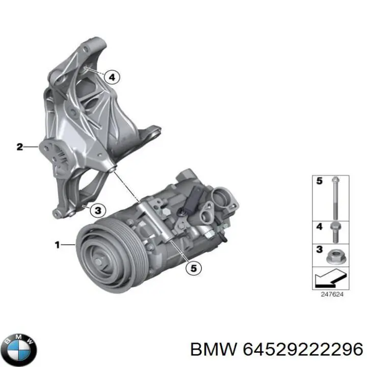 64529222296 BMW compressor de aparelho de ar condicionado