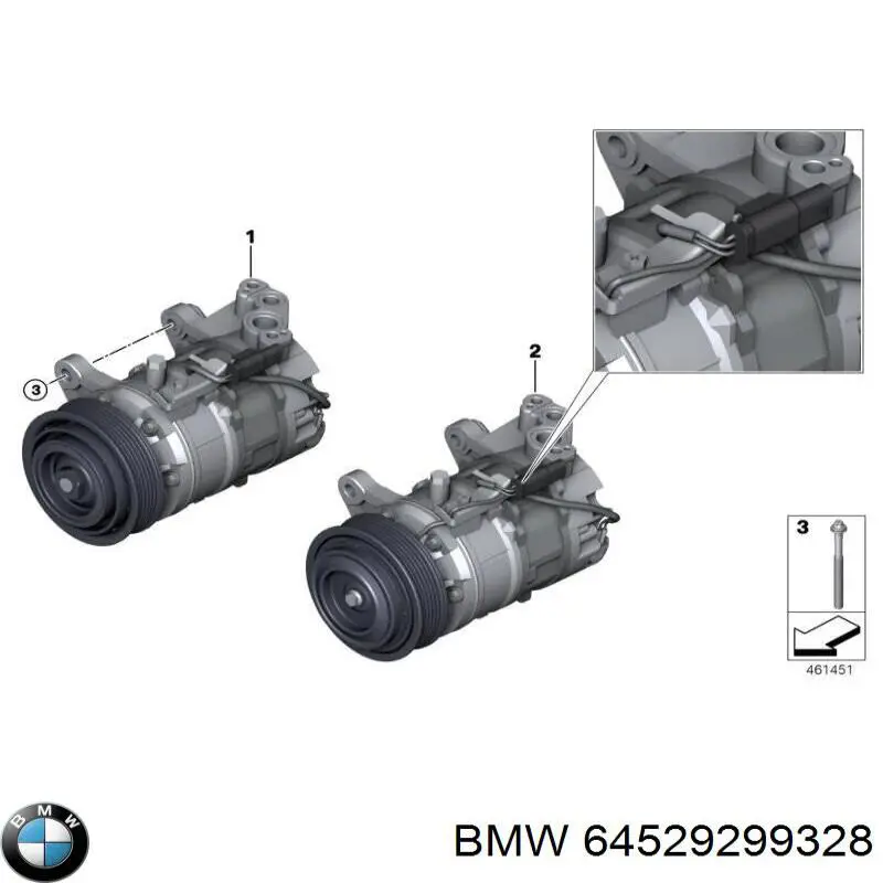 64529299328 BMW compressor de aparelho de ar condicionado