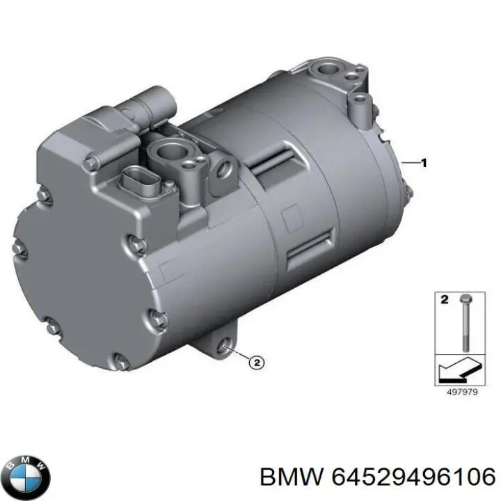 64529496106 BMW компрессор кондиционера