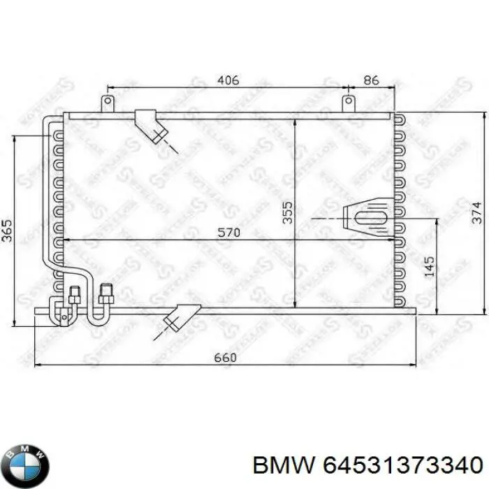 64531376474 BMW Конденсатор