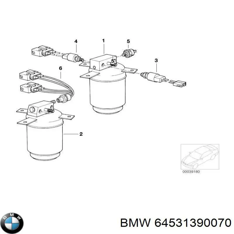 Датчик абсолютного давления кондиционера BMW 64531390070 цена, от 14.85 USD