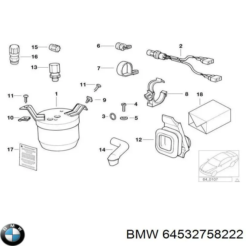  64532758222 BMW