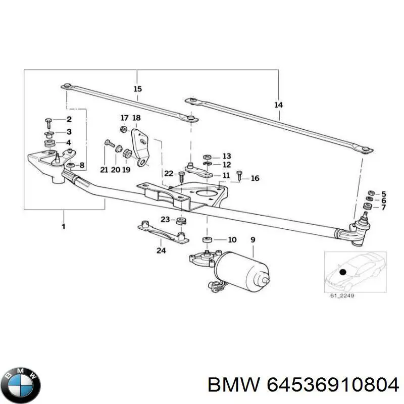  BMW 64536910804 цена, от 17.61 USD