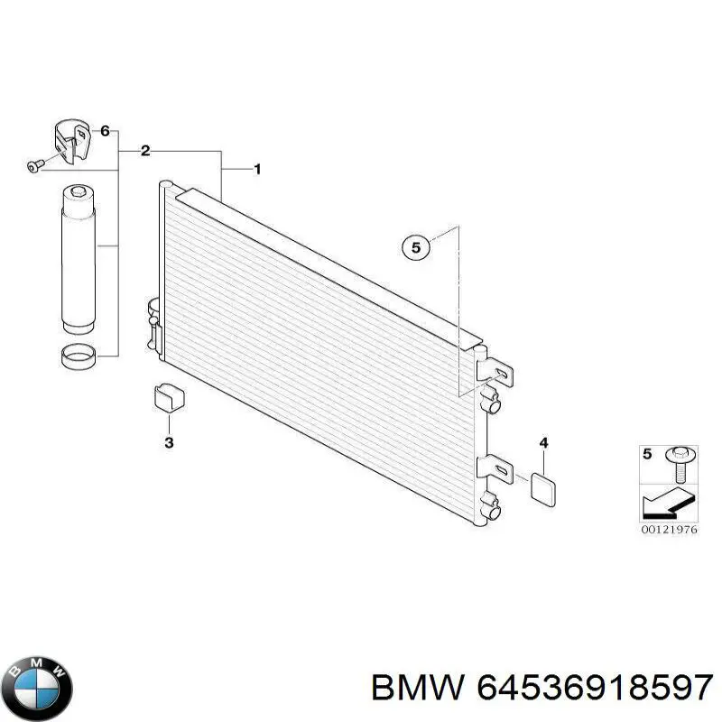 64536918597 BMW Конденсатор