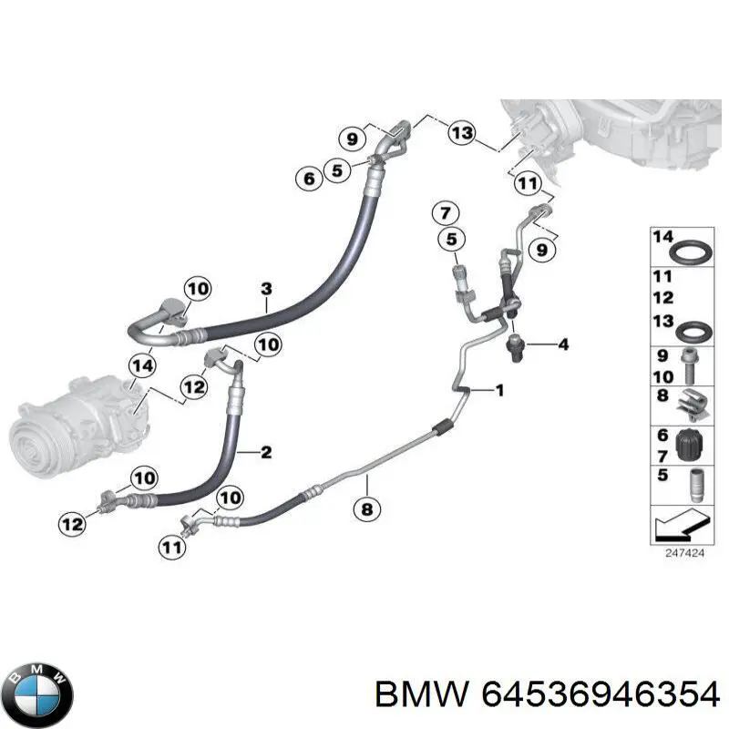  BMW 64536946354 цена, от 19.00 USD
