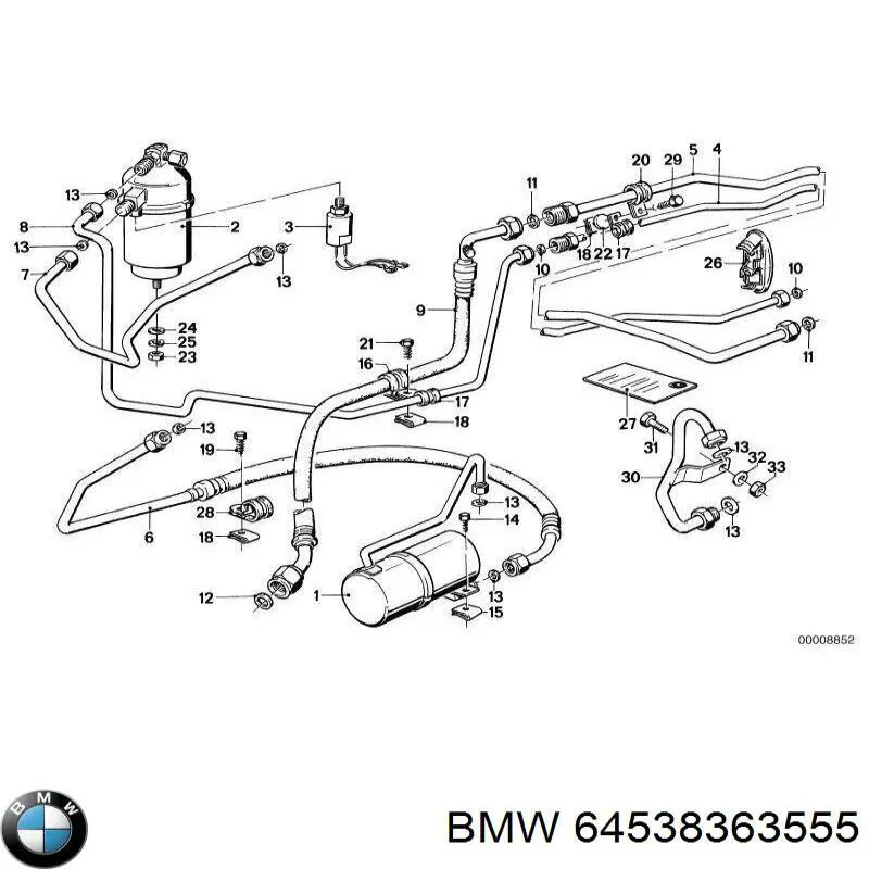 Купить 64538363555 BMW Осушитель кондиционера