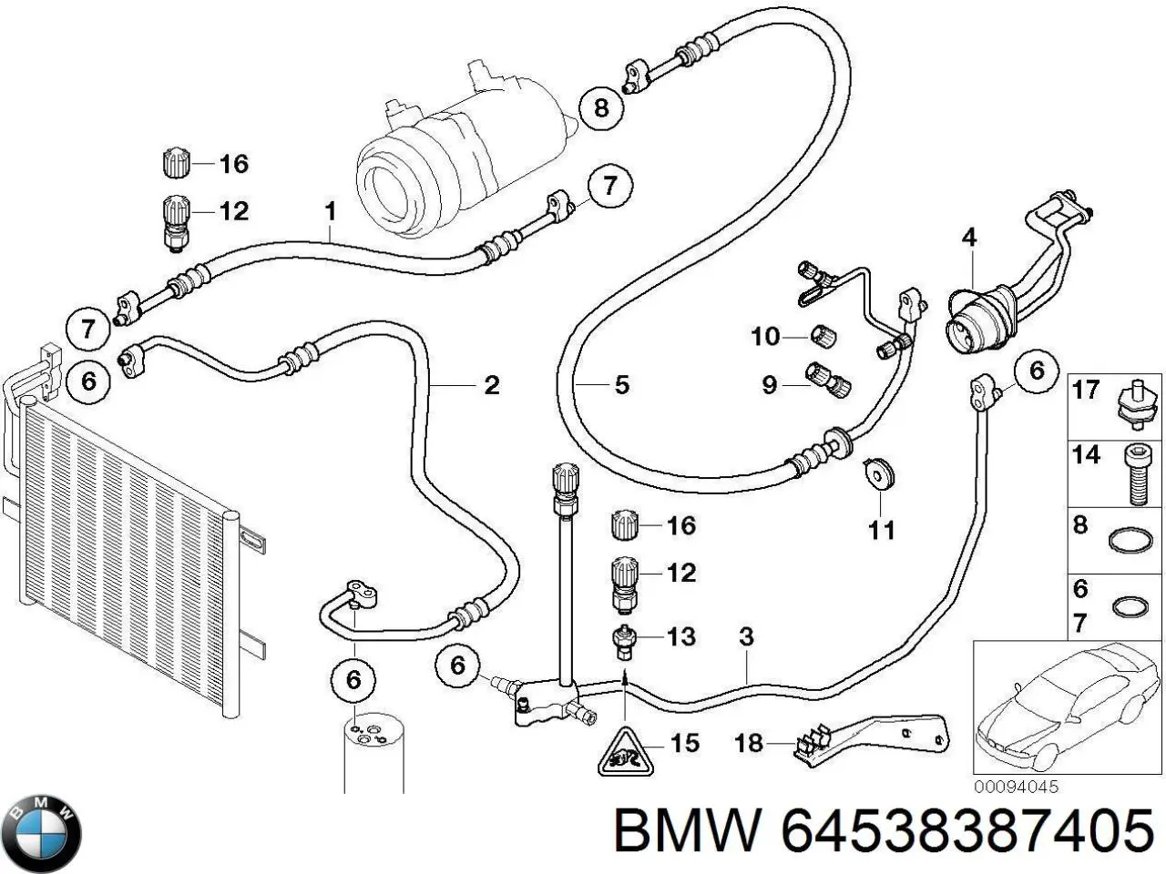Купить 64538364994 BMW 