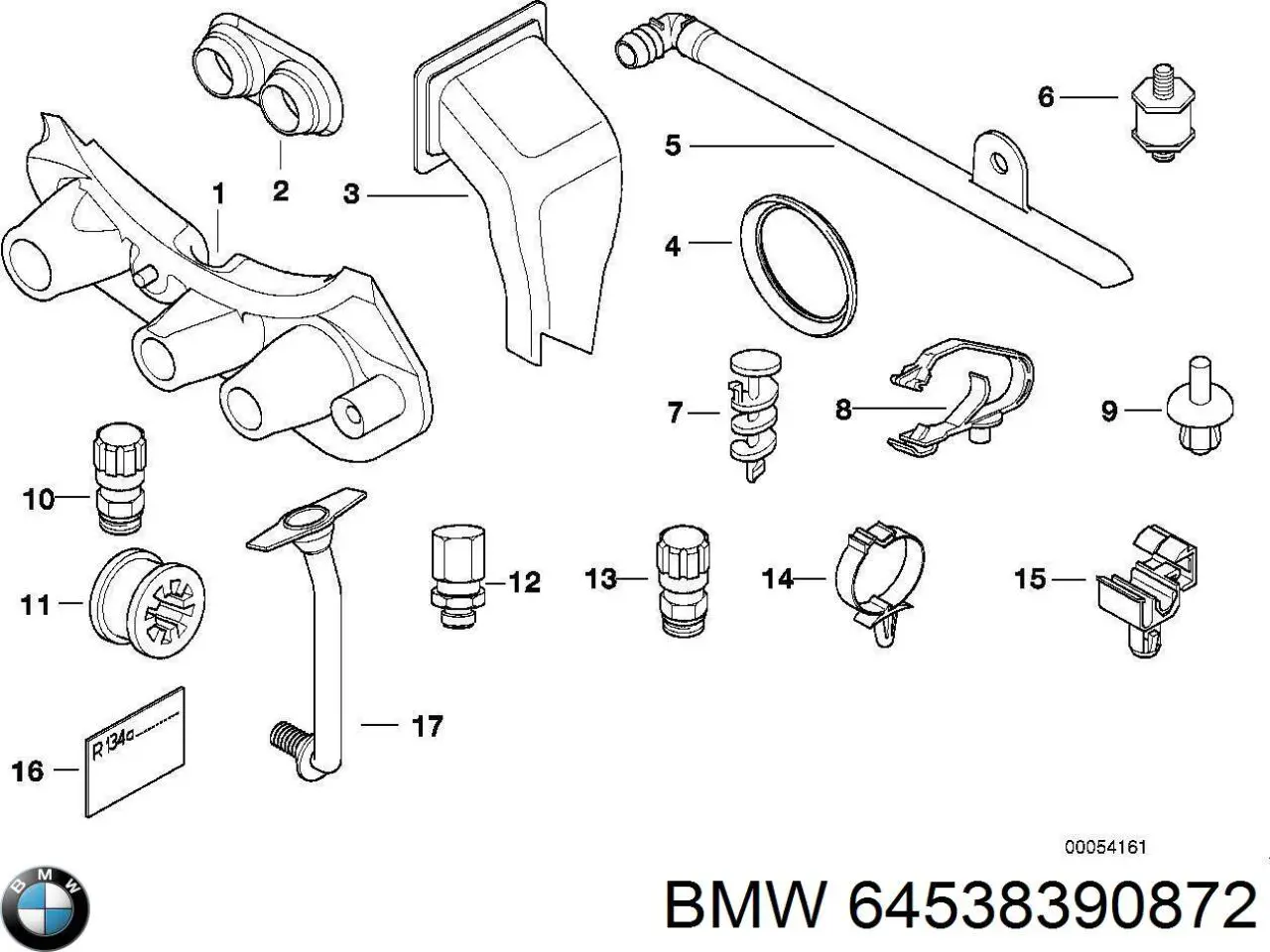 Клапан TRV кондиционера 64538390872 BMW