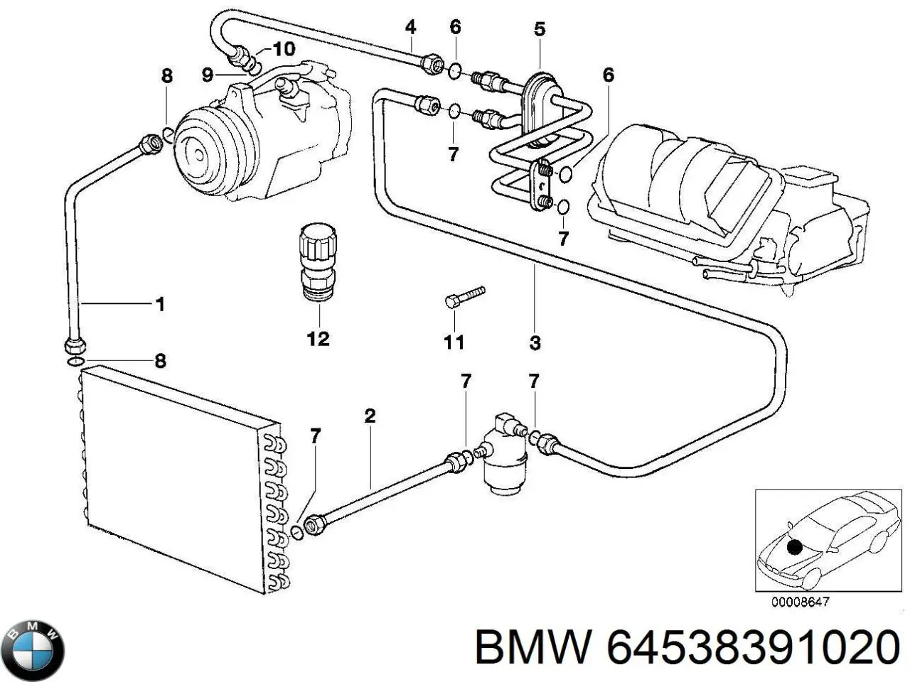 64538391020 BMW 