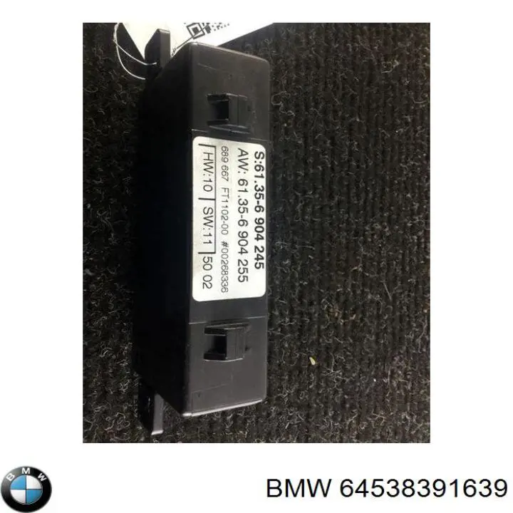 64538391639 BMW датчик абсолютного давления кондиционера