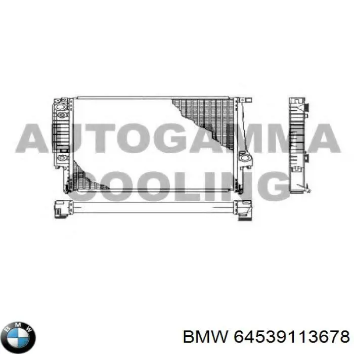 Купить 64539113678 BMW Радиатор системы охлаждения кондиционера