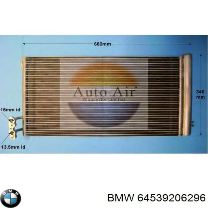 64539206296 BMW радиатор кондиционера