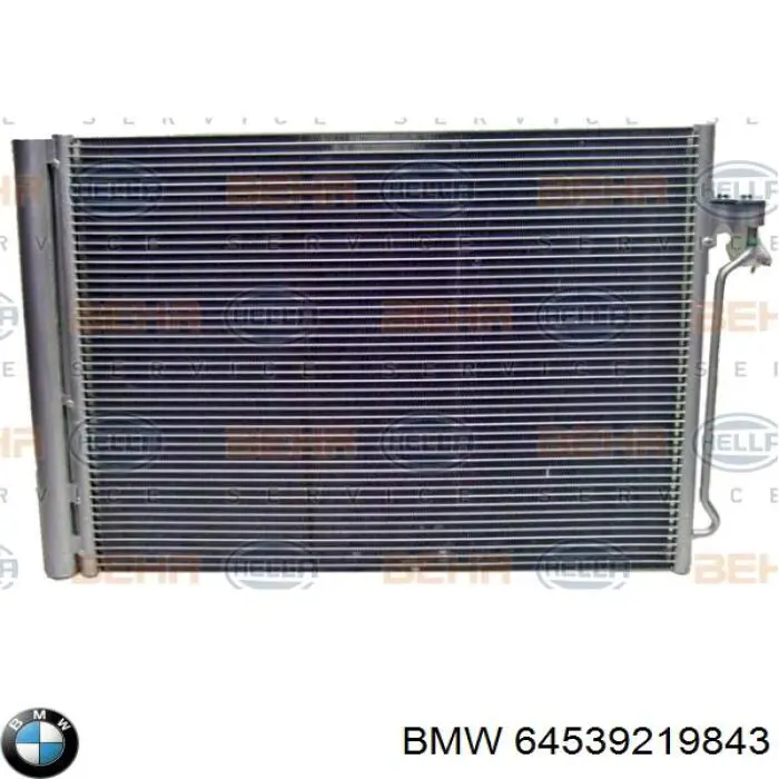 64539219843 BMW радиатор кондиционера