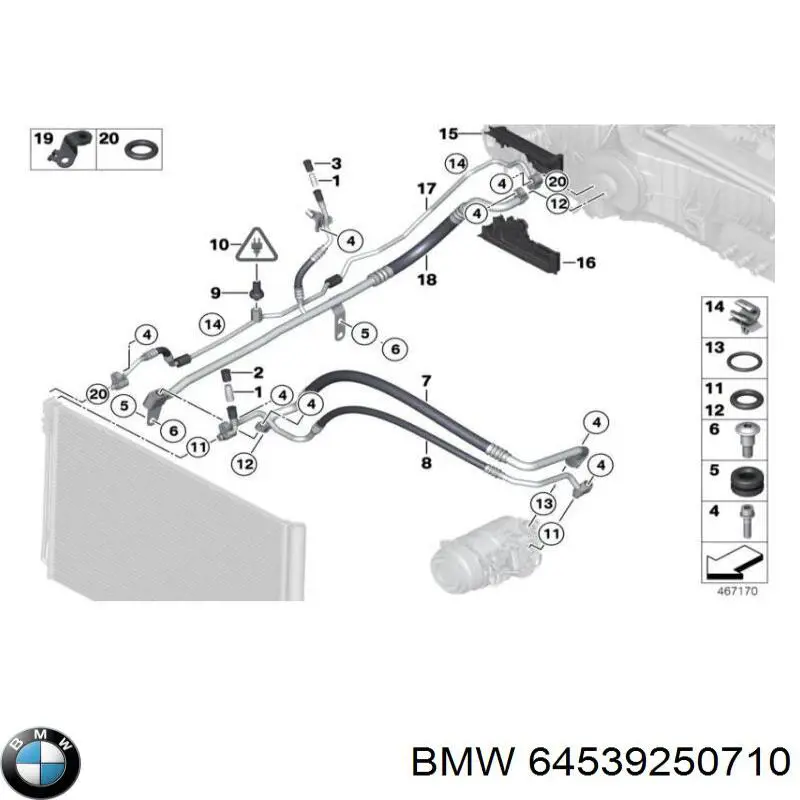  BMW 64539120004 цена, от 37.67 USD