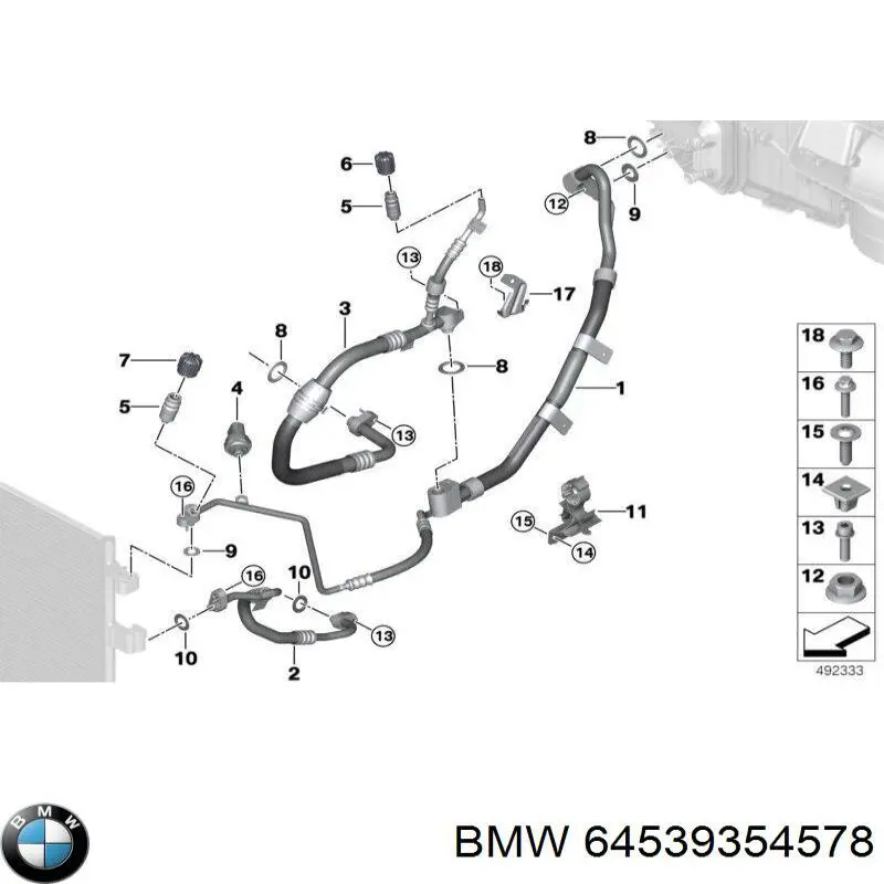 64539354578 BMW 