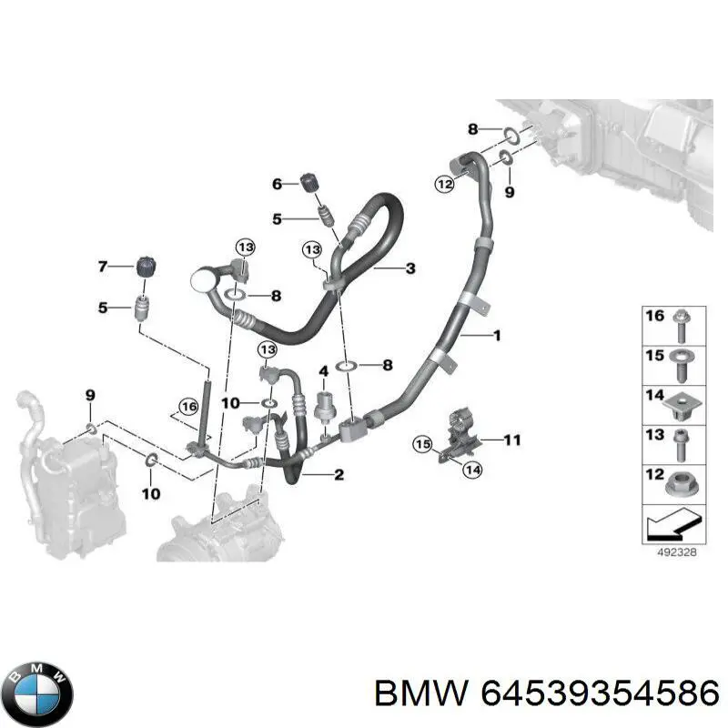 64539354586 BMW 