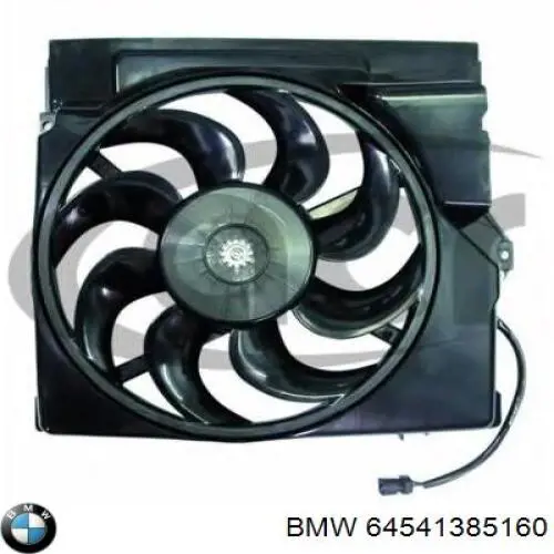 Купить 64541385160 BMW Диффузор радиатора кондиционера, в сборе с крыльчаткой и мотором