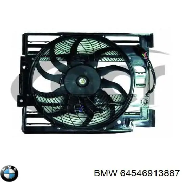 64546913887 BMW диффузор радиатора охлаждения