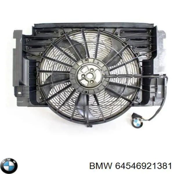 Диффузор радиатора кондиционера, в сборе с крыльчаткой и мотором BMW 64546921381