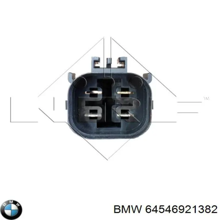 Диффузор радиатора кондиционера, в сборе с крыльчаткой и мотором BMW 64546919052