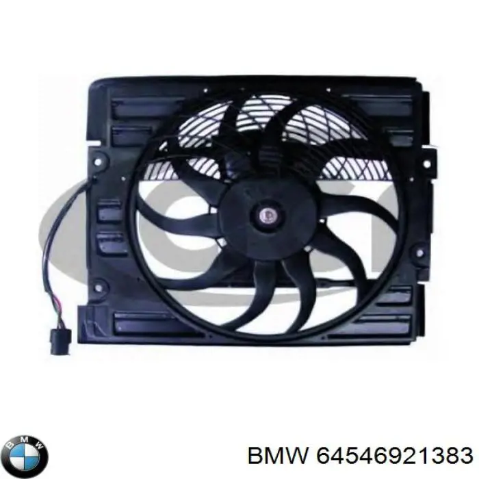 Диффузор вентилятора в сборе с мотором и крыльчаткой 64546921383 BMW