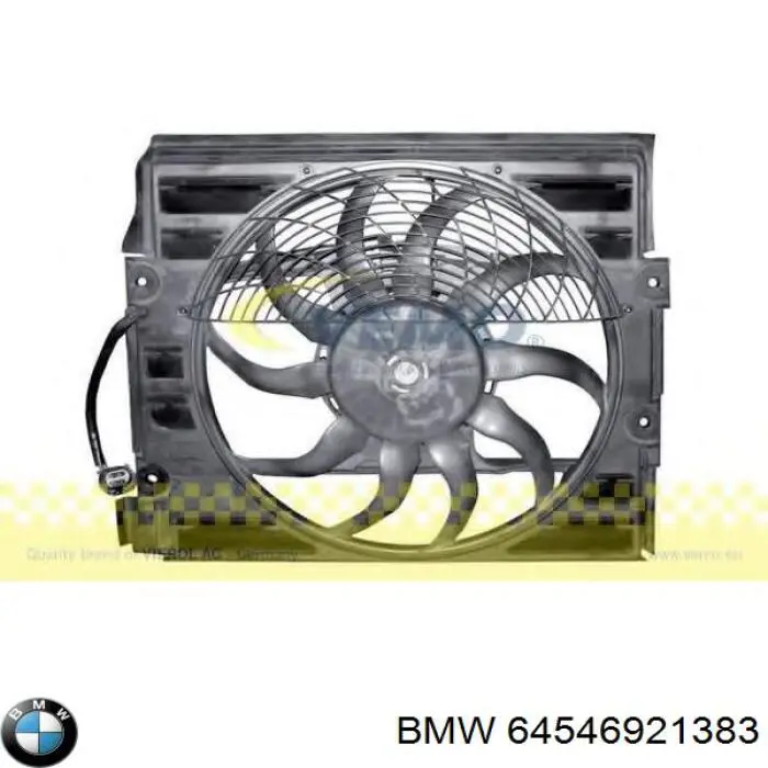 Диффузор радиатора охлаждения в сборе с крыльчаткой BMW 64546921383
