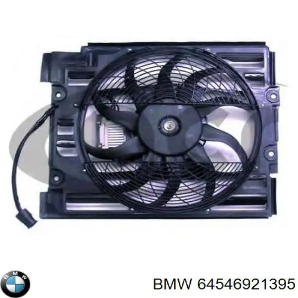64546921395 BMW электровентилятор кондиционера в сборе (мотор+крыльчатка)