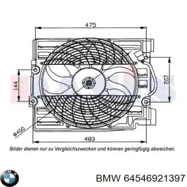 Купить 64546921397 BMW Вентилятор кондиционера