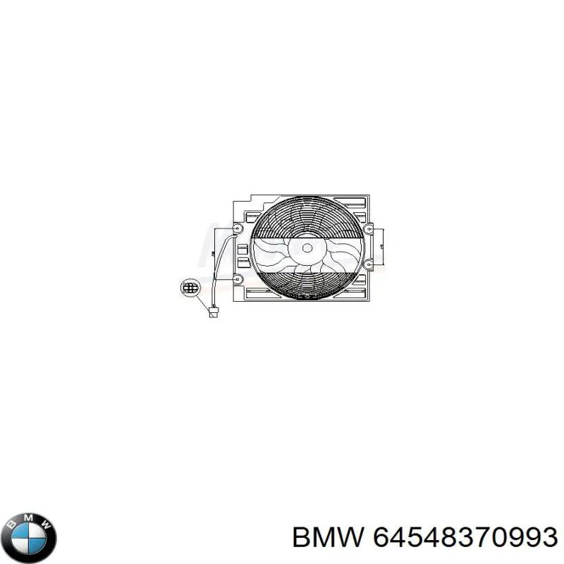 Диффузор радиатора кондиционера, в сборе с крыльчаткой и мотором BMW 64548370993 цена, от 135.88 USD